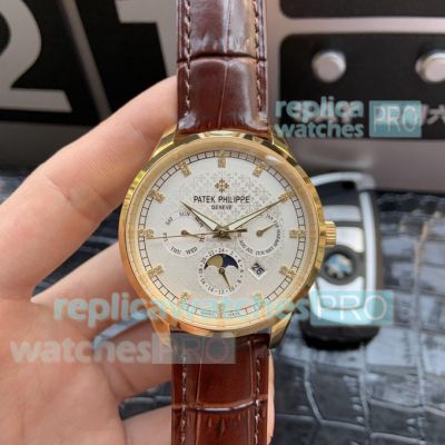 Replica Patek Philippe Complications Gold Watch - Swiss Grade